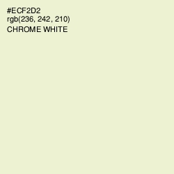 #ECF2D2 - Chrome White Color Image